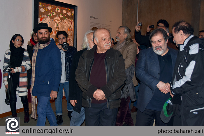 گزارش تصویری "نمایشگاه مروری بر آثار علی اکبر صادقی" در موزه معاصر (بخش اول)